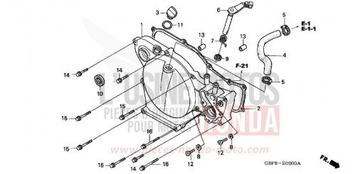 PANNEAU CARTER-MOTEUR D. CR85RB5 de 2005